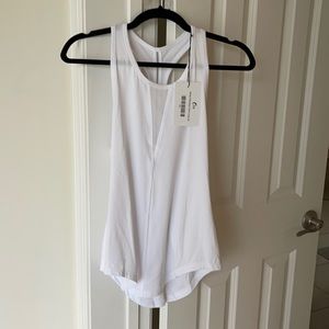Zyia White Effortless Tank Top
